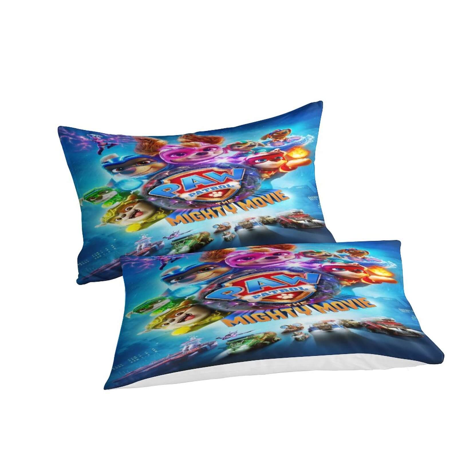 PAW Patrol The Mighty Movie Bettwäsche-Set, Steppdecke, Bettbezug ohne Füllstoff