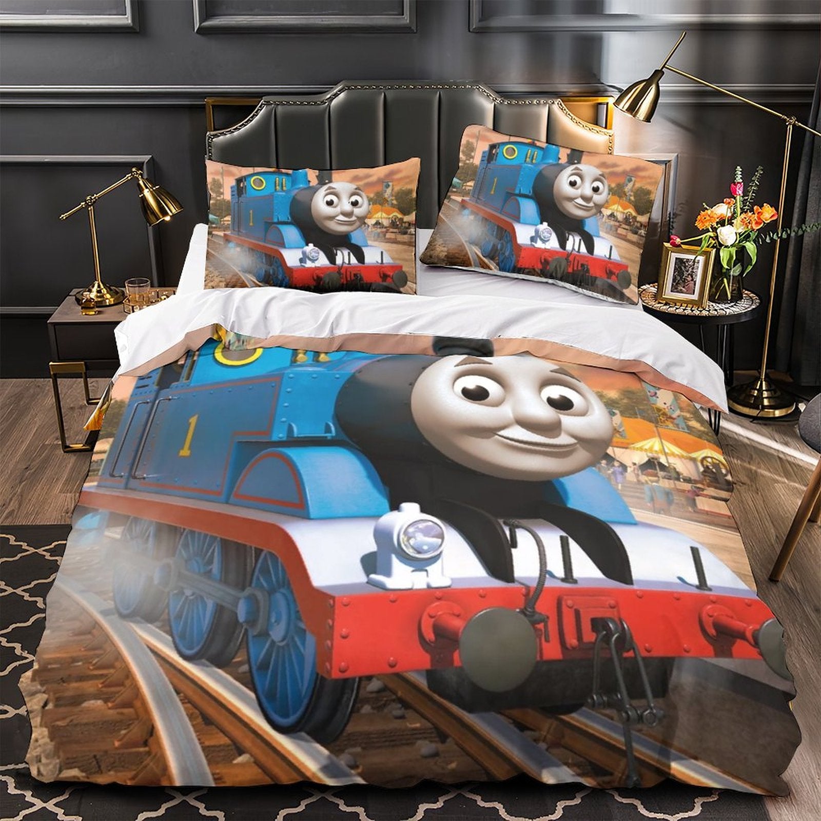 Jeep-Muster-Bettwäsche-Set ohne Füllstoff