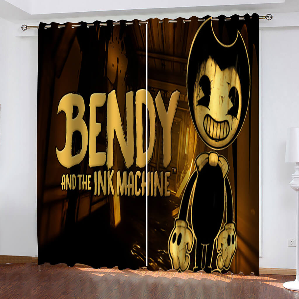 Bendy and the ink machine Gardinen Verdunklungsfensterbehandlungen Gardinen