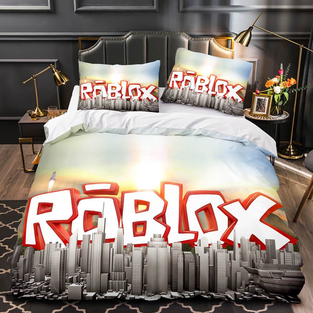 Roblox Bettwäsche-Set, Steppdecke, Bettbezug, Bettsets