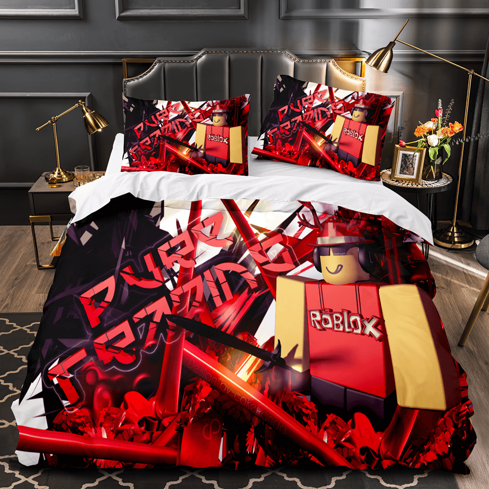 Roblox Bettwäsche-Set, Steppdecke, Bettbezug, Bettsets