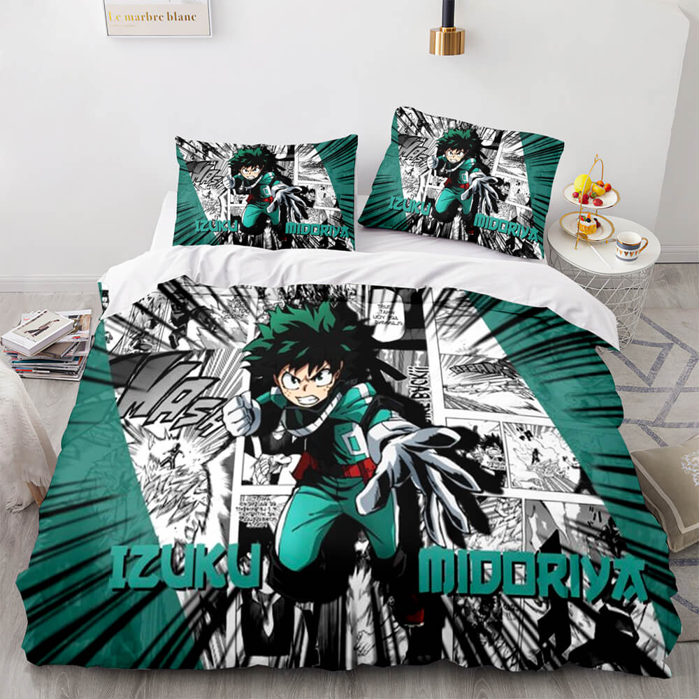 My Hero Academia Bettwäsche-Set Cosplay Bettbezug Bettlaken-Sets