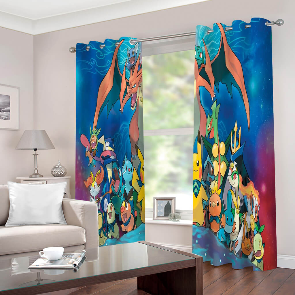 Pokémon Pikachu-Vorhänge