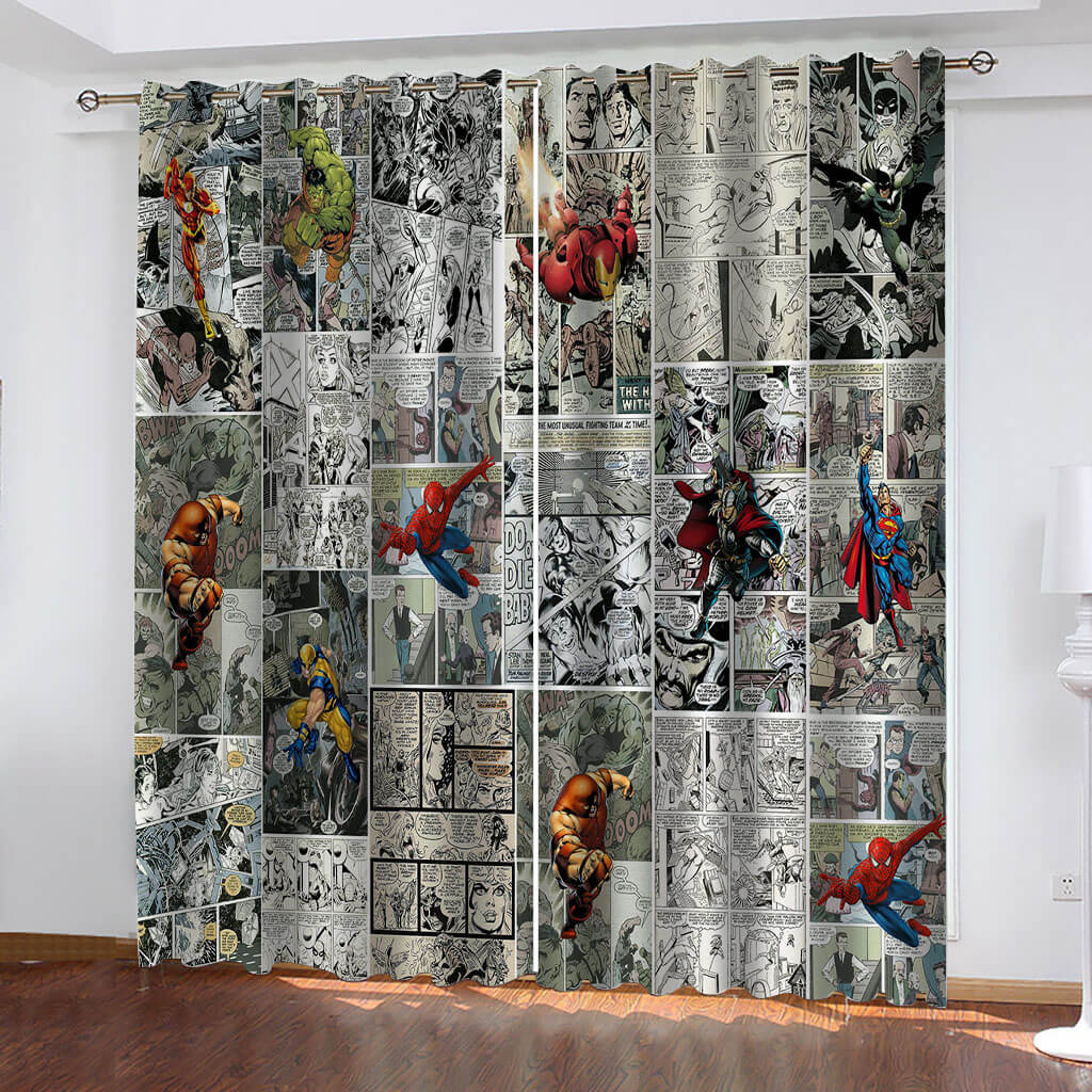 Spider-Man-Vorhänge, Cosplay, Verdunkelungsvorhänge, Fenstervorhänge, Raumdekoration