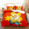 The Simpsons Cosplay Bettwäsche-Set UK Quilt Bettbezug Bettwäsche-Sets