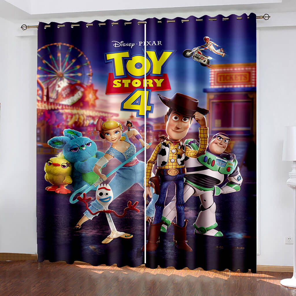 Toy Story-Vorhänge, verdunkelnde Fenstervorhänge