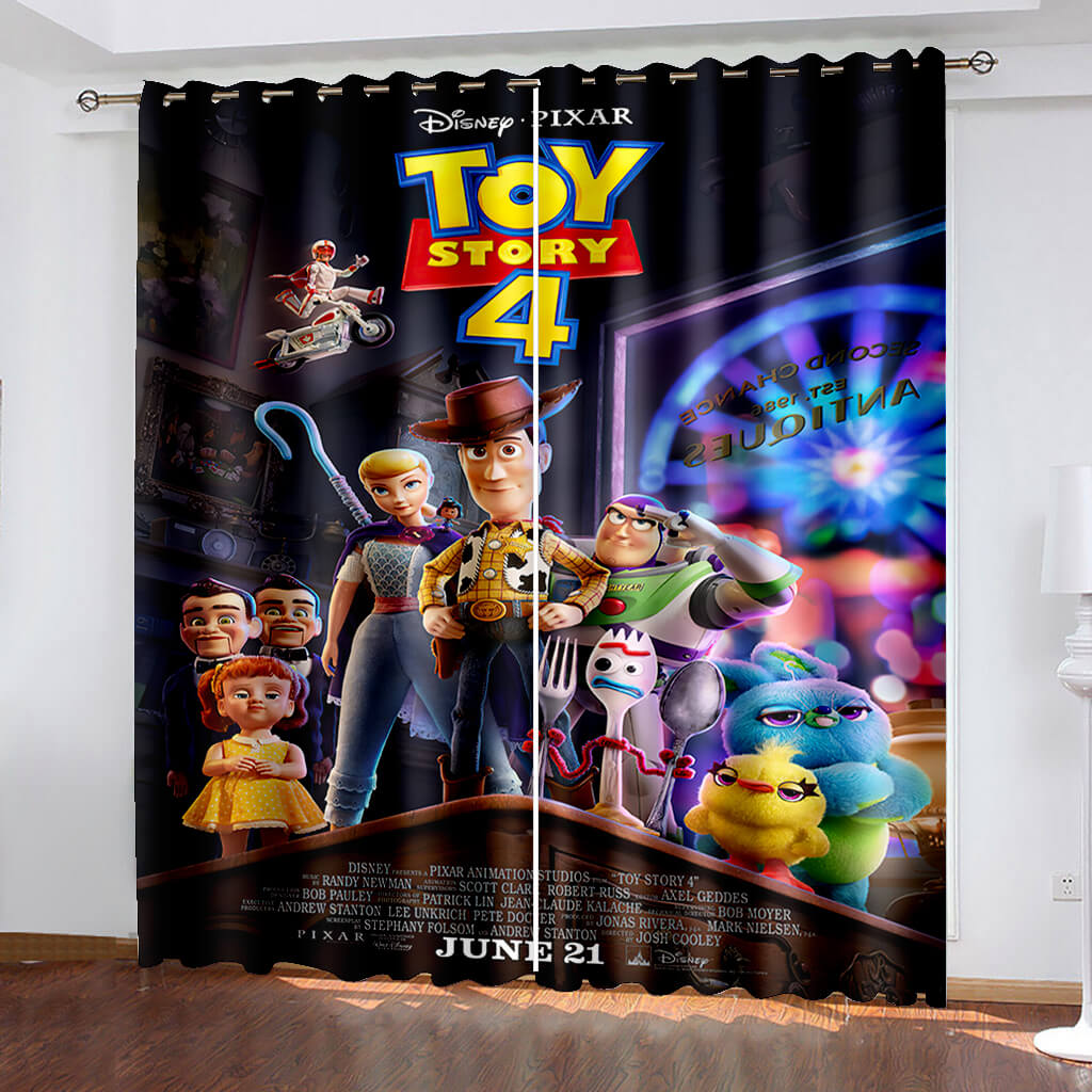 Toy Story-Vorhänge, verdunkelnde Fenstervorhänge