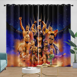 Laden Sie das Bild in den Galerie-Viewer, WWE Pattern Curtains Blackout Window Drapes Kids Room Decoration