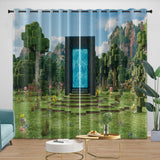 Laden Sie das Bild in den Galerie-Viewer, A Minecraft Movie Curtains Blackout Window Drapes Room Decoration