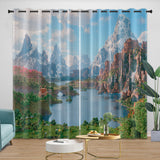 Laden Sie das Bild in den Galerie-Viewer, A Minecraft Movie Curtains Blackout Window Drapes Room Decoration