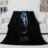 Laden Sie das Bild in den Galerie-Viewer, Alien Earth Blanket Pattern Flannel Throw Room Decoration