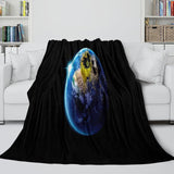 Laden Sie das Bild in den Galerie-Viewer, Alien Earth Blanket Pattern Flannel Throw Room Decoration