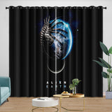 Laden Sie das Bild in den Galerie-Viewer, Alien Earth Curtains Pattern Blackout Window Drapes