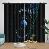 Laden Sie das Bild in den Galerie-Viewer, Alien Earth Curtains Pattern Blackout Window Drapes