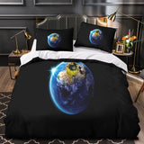 Laden Sie das Bild in den Galerie-Viewer, Alien Earth Duvet Cover Pattern Bedding Set Without Filler