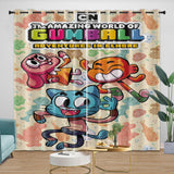 Laden Sie das Bild in den Galerie-Viewer, Amazing World of Gumball Curtains Movie Blackout Window Drapes