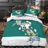 Laden Sie das Bild in den Galerie-Viewer, Anaheim Ducks Bedding Set Pattren Quilt Duvet Cover Without Filler
