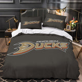 Laden Sie das Bild in den Galerie-Viewer, Anaheim Ducks Bedding Set Pattren Quilt Duvet Cover Without Filler