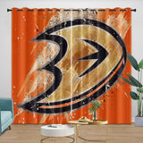 Laden Sie das Bild in den Galerie-Viewer, Anaheim Ducks Curtains Pattern Blackout Window Drapes Room Decoration