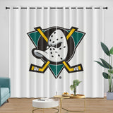 Laden Sie das Bild in den Galerie-Viewer, Anaheim Ducks Curtains Pattern Blackout Window Drapes Room Decoration