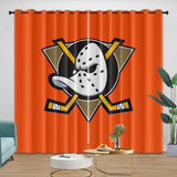 Laden Sie das Bild in den Galerie-Viewer, Anaheim Ducks Curtains Pattern Blackout Window Drapes Room Decoration