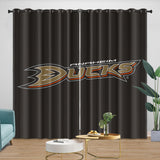 Laden Sie das Bild in den Galerie-Viewer, Anaheim Ducks Curtains Pattern Blackout Window Drapes Room Decoration