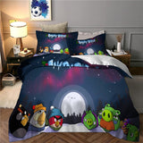 Laden Sie das Bild in den Galerie-Viewer, Angry Birds Bedding Set Pattern Quilt Cover Without Filler