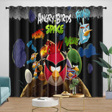 Laden Sie das Bild in den Galerie-Viewer, Angry Birds Curtains Blackout Window Drapes Room Decoration