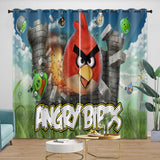 Laden Sie das Bild in den Galerie-Viewer, Angry Birds Curtains Blackout Window Drapes Room Decoration