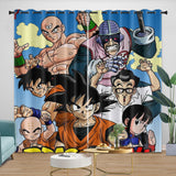 Laden Sie das Bild in den Galerie-Viewer, Anime Dragon Ball Curtains Kids Blackout Window Drapes