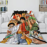 Laden Sie das Bild in den Galerie-Viewer, Anime One Piece Blanket Flannel Fleece Kids Throw Room Decoration