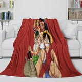 Laden Sie das Bild in den Galerie-Viewer, Anime One Piece Blanket Flannel Fleece Kids Throw Room Decoration