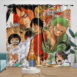 Laden Sie das Bild in den Galerie-Viewer, Anime One Piece Curtains Kids Blackout Window Drapes