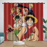 Laden Sie das Bild in den Galerie-Viewer, Anime One Piece Curtains Kids Blackout Window Drapes