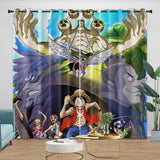 Laden Sie das Bild in den Galerie-Viewer, Anime One Piece Curtains Pattern Blackout Window Drapes