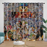 Laden Sie das Bild in den Galerie-Viewer, Anime One Piece Curtains Pattern Blackout Window Drapes