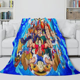 Laden Sie das Bild in den Galerie-Viewer, Anime One Piece Throw Flannel Pattern Blanket Kids Room Decoration