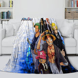 Laden Sie das Bild in den Galerie-Viewer, Anime One Piece Throw Flannel  Pattern Blanket Room Decoration