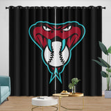 Laden Sie das Bild in den Galerie-Viewer, Arizona Diamondbacks Curtains Blackout Window Drapes Room Decoration