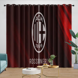 Laden Sie das Bild in den Galerie-Viewer, Associazione Calcio Milan Curtains Blackout Window Drapes Room Decoration