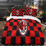 Laden Sie das Bild in den Galerie-Viewer, Associazione Calcio Milan Duvet Cover Bedding Set Without Filler