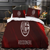 Laden Sie das Bild in den Galerie-Viewer, Associazione Calcio Milan Duvet Cover Bedding Set Without Filler