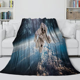 Laden Sie das Bild in den Galerie-Viewer, Astronaut Blanket Flannel Kids Room Throw