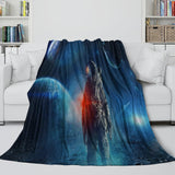 Laden Sie das Bild in den Galerie-Viewer, Astronaut Blanket Pattern Flannel Kids Room Throw