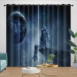 Laden Sie das Bild in den Galerie-Viewer, Astronaut Curtains Blackout Window Drapes Kids Room Decoration