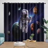 Laden Sie das Bild in den Galerie-Viewer, Astronaut Curtains Blackout Window Drapes Room Decoration