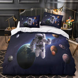 Laden Sie das Bild in den Galerie-Viewer, Astronaut Duvet Cover Pattren Bedding Set Without Filler