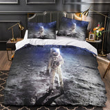 Laden Sie das Bild in den Galerie-Viewer, Astronaut Duvet Cover Pattren Bedding Set Without Filler