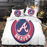 Laden Sie das Bild in den Galerie-Viewer, Atlanta Braves Bedding Set Quilt Cover Without Filler