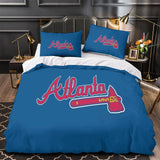 Laden Sie das Bild in den Galerie-Viewer, Atlanta Braves Bedding Set Quilt Cover Without Filler